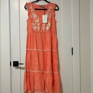 Lucky Brand Coral Floral Kids Dress